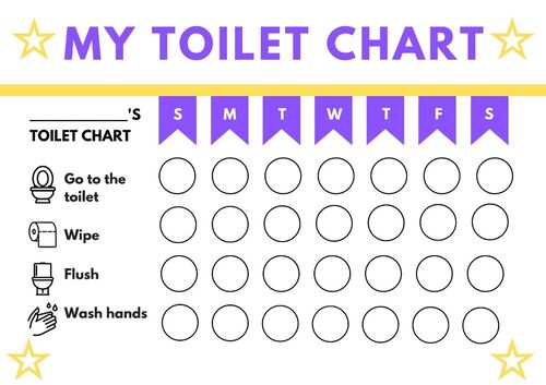 Toileting reward chart