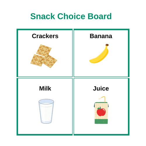 Snack Choice Board